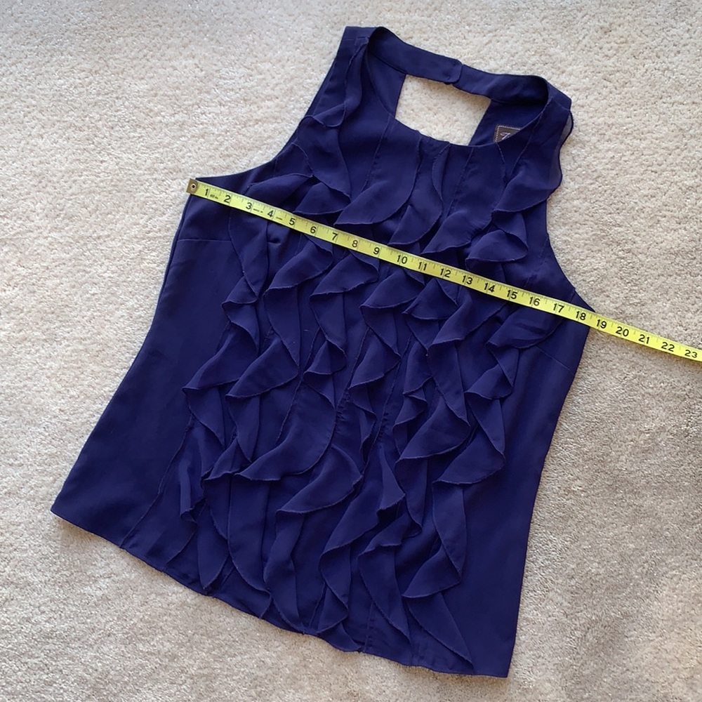 Trulli Ruffled Tank Keyhole Blouse - Picture 8 of 10